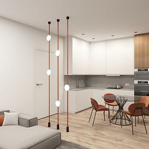 Светильник потолочный Denkirs BELTY FLOW (Словения)