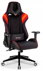 Игровое кресло Viking 4 Aero, красный, черный, текстиль, экокожа