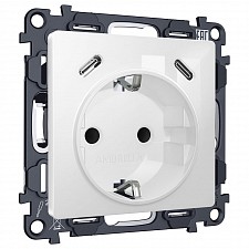 Розетка с заземлением и 2хUSB type C, без рамки MA MA110510