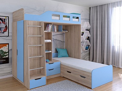 Кровать в детскую комнату Астра 4 RVM_ASTRA4-22-6