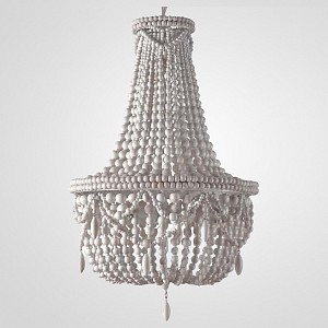 Люстра подвесная Imperiumloft Rh Anselme White Wood Large Chandelier 84548-22 (Китай)