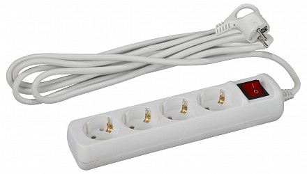 Удлинитель с выключателем  U-4es-5m-3x1