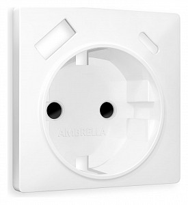 Накладка для розетки с заземлением и со шторками и 2хUSB type A и C Quant AP1300