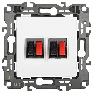 Розетка акустическая без рамки Эра 12 12-3112-01М