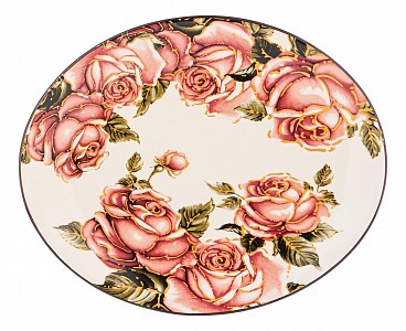 Блюдо декоративное (31.5x25.5x3 см) Корейская роза 358-1700