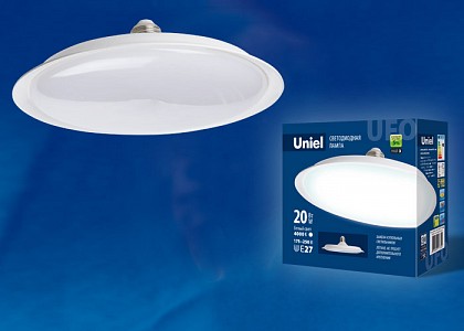 Лампа светодиодная [LED] Uniel E27 20W 6500K