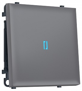 Выключатель проходной одноклавишный с подсветкой без рамки MS MS862040