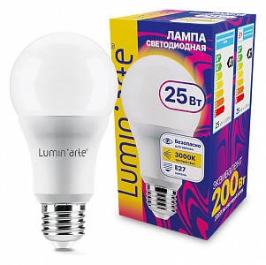 Лампа светодиодная [LED] Luminarte E27 25W 3000K