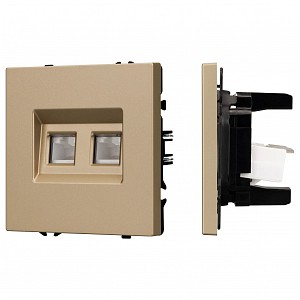 Розетка двойная Ethernet RJ-45 без рамки SCT 054314 Розетка двойная Ethernet RJ-45 без рамки SCT 054314
