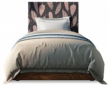Полутораспальная кровать Berber Принт 40  коричневый, цветной рисунок Print 40  