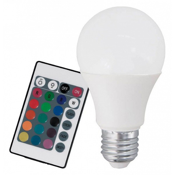 

Лампа светодиодная 10890 E27 220В 8Вт 3000K, RGB 10899, 10890 E27 220В 8Вт 3000K, RGB 10899