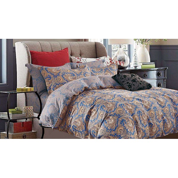 

Комплект полутораспальный Satin de' Luxe, Satin de' Luxe, Бежевый;синий