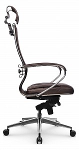 Кресло SL-2.051 MPES, темно-коричневый, сетка, экокожа