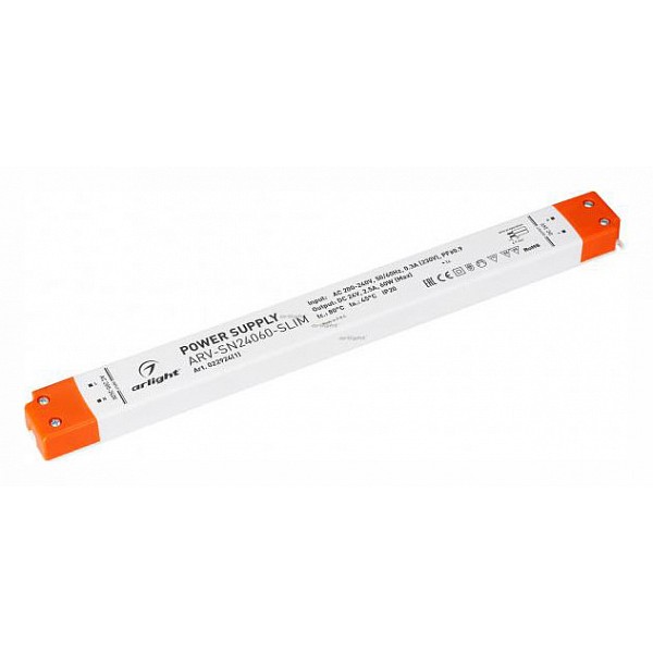 

Блок питания ARV-SN24060-SLIM 60Вт 24В 022924(1), ARV-SN24060-SLIM 60Вт 24В 022924(1)