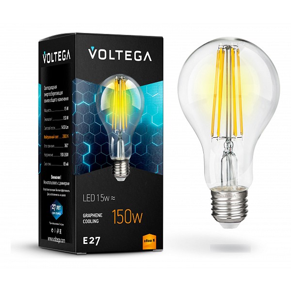 

Лампа светодиодная Crystal E27 220В 15Вт 2800K 7104, Crystal E27 220В 15Вт 2800K 7104