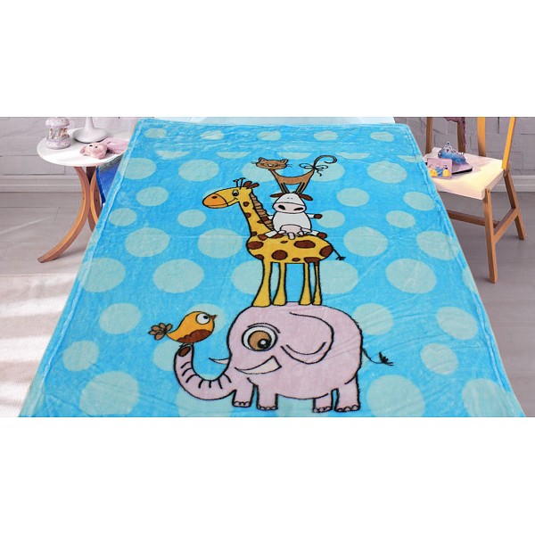 

Плед детский (110х140 см) ZA, Синий, (110х140 см) ZA