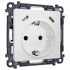 Розетка с заземлением и 2хUSB type C, без рамки MA MA130510