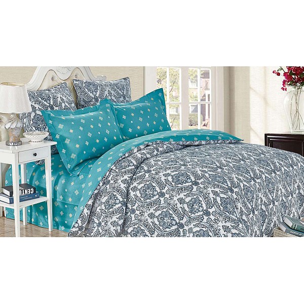 

Комплект полутораспальный Satin de' Luxe, Голубой;серый, Satin de' Luxe