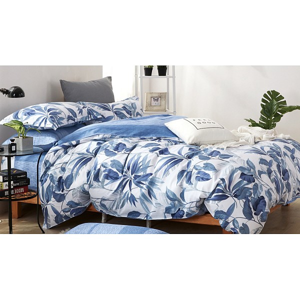 

Комплект полутораспальный Satin de' Luxe Вивьена, Белый;голубой, Satin de' Luxe Вивьена