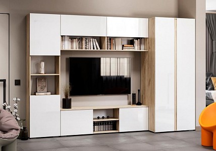 Тумба прикроватная   (белый глянец)