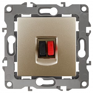 Розетка акустическая без рамки Эра 12 12-3111-04 Розетка акустическая без рамки Эра 12 12-3111-04