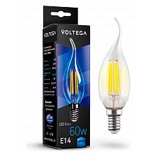 Лампа светодиодная Crystal E14 220В 6Вт 4000К VG10-CW1E14cold6W-F