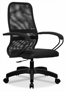 Кресло офисное SU-C-8, черный, сетка