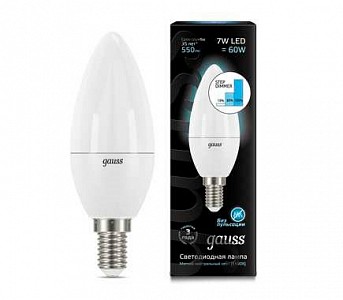 Лампа светодиодная [LED] Gauss E14 7W 4100K